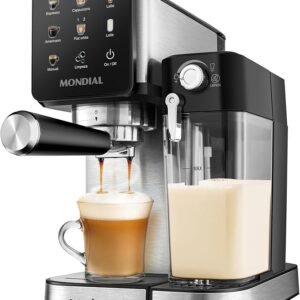 Cafeteira Espresso Dolce Latte 20 Bar, Preto/Inox, 1350W, 220V - C-28-ECL